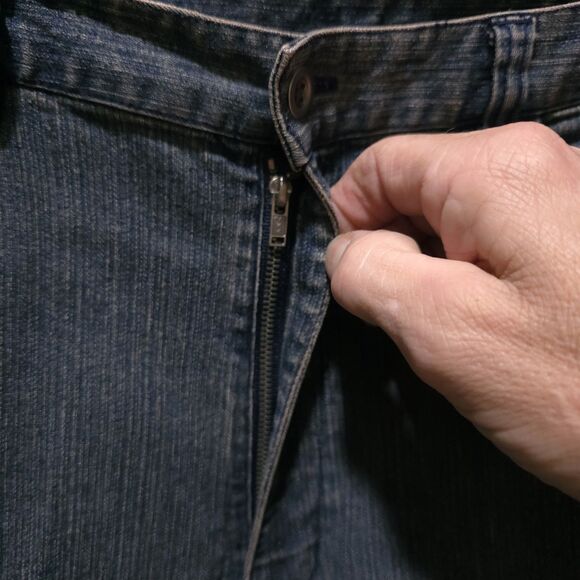 Y2K Denim Jacket Capris Set Sz8 Med Chico Design Grunge Flare Jean Stretch Waist - Picture 14 of 16